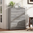 "FUFU&GAGA Stylish Modern Shoe Cabinet with 3 Flip Drawers - Perfect Entryway Storage Organizer (22.4”W X 9.4”D X 29.5”H) - Available in 2 Chic Colors!"