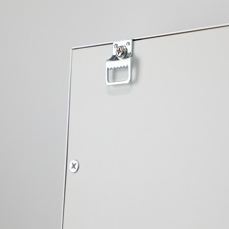 LED against Wall Full Length Mirror with Vanity Lights for Body Dressing, Bedroom Hanging Standing Mirror with Silver Aluminum Alloy Frame Decor