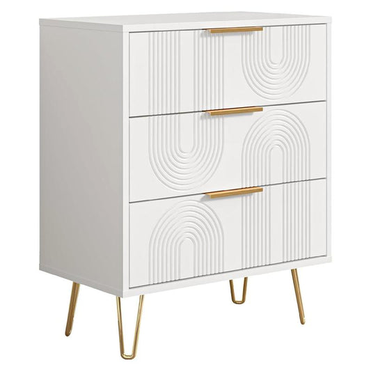 Multi Drawer Dresser, Nightstand, Wood Bedside Table, Modern End Cabinet, Large Side Furniture with Storage for Bedroom, Living Room, Hallway, Office