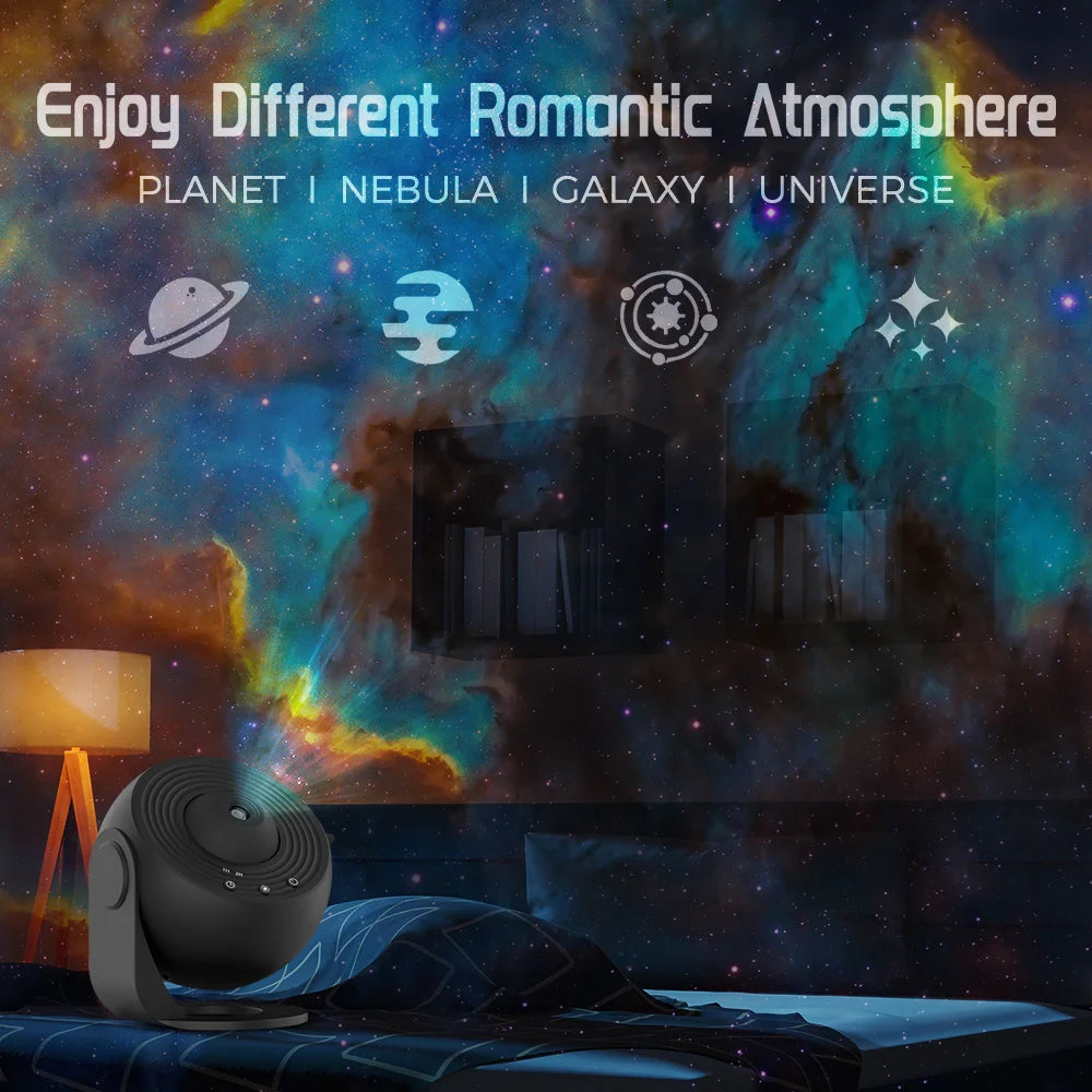 "Ultimate 13-in-1 Star Projector: Planetarium Galaxy, Aurora, Night Light for Bedroom - Ideal for Kids and Adults"