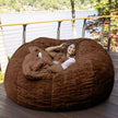 "Ultimate 7-Foot Furry Bean Bag Chair - Machine Washable Giant Lounger for Cozy Comfort!"