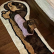 "Adorable Cartoon Cat Tufted Rug - Soft, Non-Slip Polyester for Cozy Bedroom & Living Room Decor!"