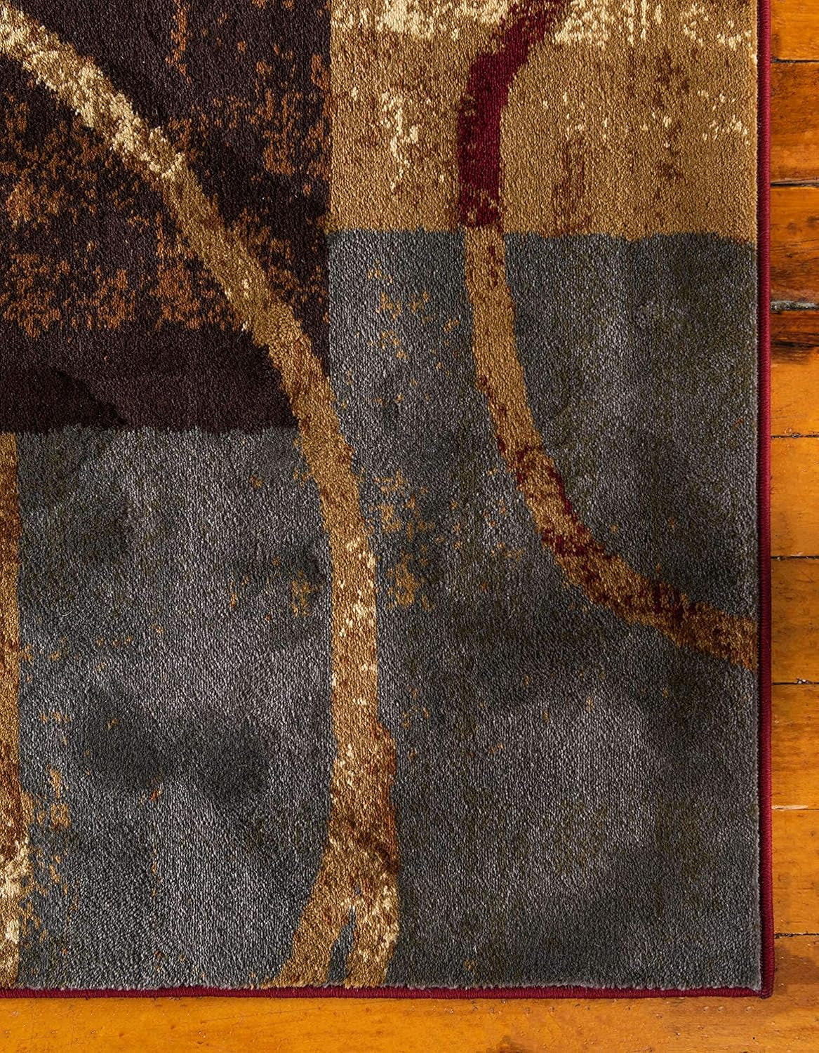 Barista Collection Area Rug - Kouillou (4' 1" X 6' 1" Rectangle, Multi/ Brown)