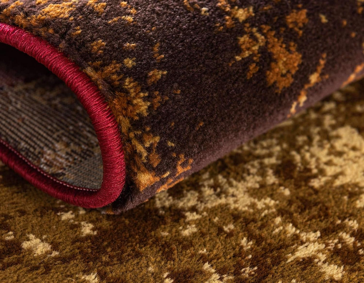 Barista Collection Area Rug - Kouillou (4' 1" X 6' 1" Rectangle, Multi/ Brown)