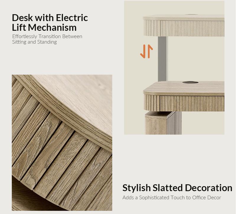 Modern Electric Height-Adjustable Standing Desk | Elegant Luxury by M2D