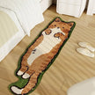 "Adorable Cartoon Cat Tufted Rug - Soft, Non-Slip Polyester for Cozy Bedroom & Living Room Decor!"