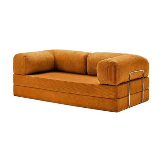 Compact 2-In-1 Convertible Corduroy Sofa Bed - Foldable Boneless Loveseat with Cloud-Like Comfort, Teddy Sofa Bed, No Assembly Required - Space-Saving Sleeper Couch for Living Room, Bedroom, or Apartment Cool Furniture Bedroom, Comfy Couch, Gorilla Sofa