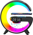 Wireless Charger Lamp Bluetooth Speaker Music Clock Alarm Key and APP Control