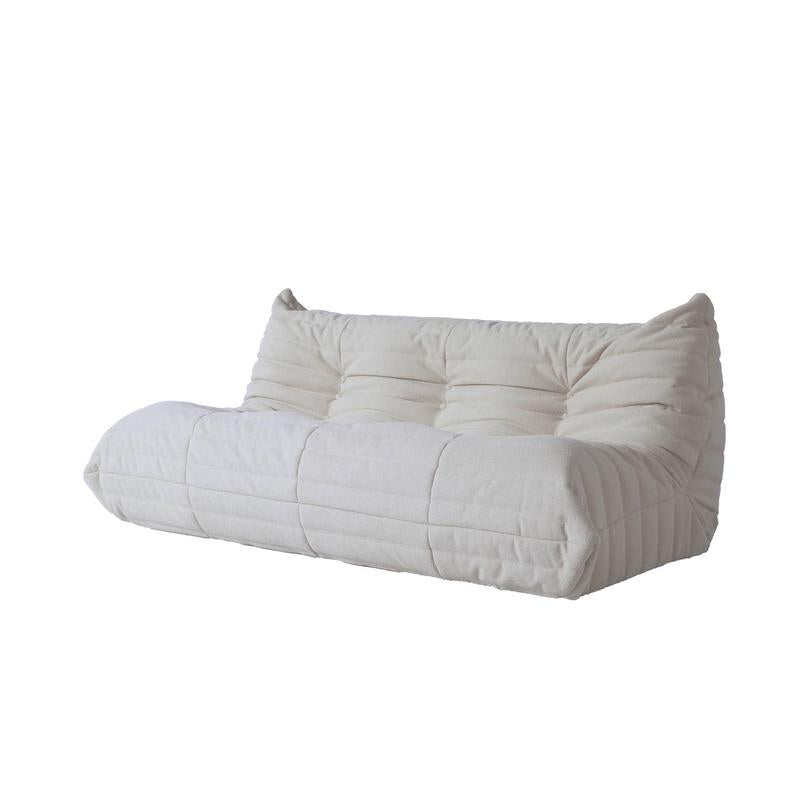Lazy Togo Floor Sofa Three Seater Bean Bag with Fixed Arms for Modern Living Room Amazon Finds Corner Couch Soft White Beanbags Floorcouch Durable