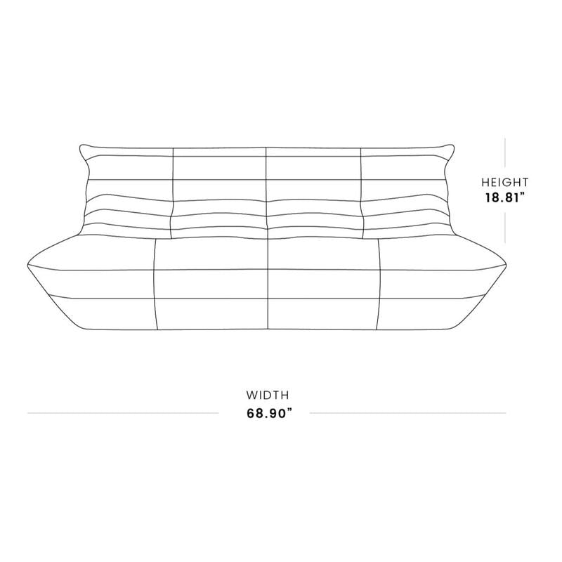 Lazy Togo Floor Sofa Three Seater Bean Bag with Fixed Arms for Modern Living Room Amazon Finds Corner Couch Soft White Beanbags Floorcouch Durable