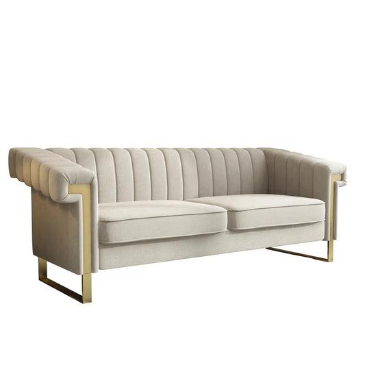 83.86'' Rolled Arm Chesterfield Sofa,Love Seat,Loveseat,Sofa Couch