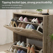 "FUFU&GAGA Stylish Modern Shoe Cabinet with 3 Flip Drawers - Perfect Entryway Storage Organizer (22.4”W X 9.4”D X 29.5”H) - Available in 2 Chic Colors!"