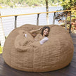 "Ultimate 7-Foot Furry Bean Bag Chair - Machine Washable Giant Lounger for Cozy Comfort!"