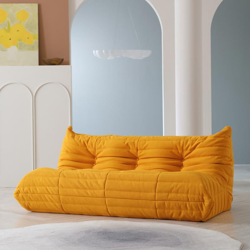 Lazy Togo Floor Sofa Three Seater Bean Bag with Fixed Arms for Modern Living Room Amazon Finds Corner Couch Soft White Beanbags Floorcouch Durable
